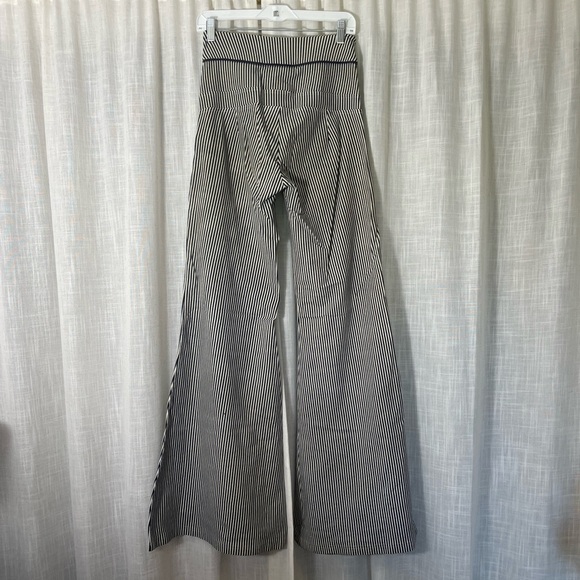 Maddie Moon Pinstripe Bell Bottom High Waist Festival Pant size small. - Picture 6 of 6